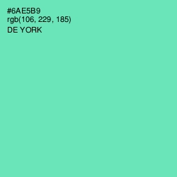 #6AE5B9 - De York Color Image