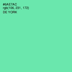 #6AE7AC - De York Color Image