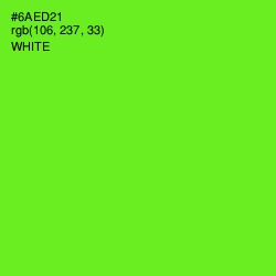 #6AED21 - Bright Green Color Image