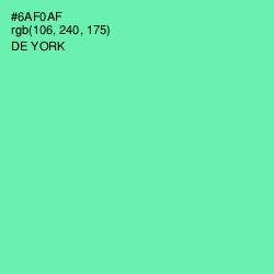 #6AF0AF - De York Color Image