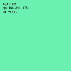 #6AF1B2 - De York Color Image