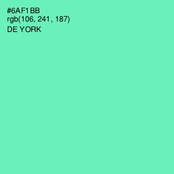 #6AF1BB - De York Color Image