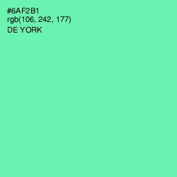 #6AF2B1 - De York Color Image