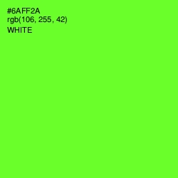 #6AFF2A - Bright Green Color Image