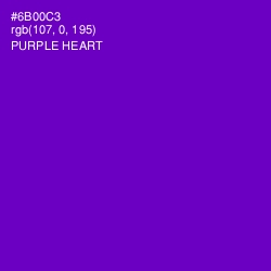 #6B00C3 - Purple Heart Color Image
