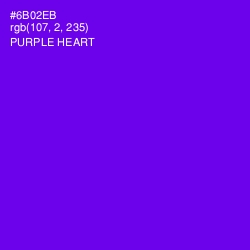 #6B02EB - Purple Heart Color Image
