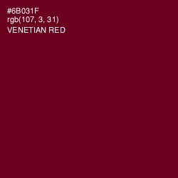 #6B031F - Venetian Red Color Image