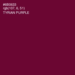 #6B0633 - Tyrian Purple Color Image