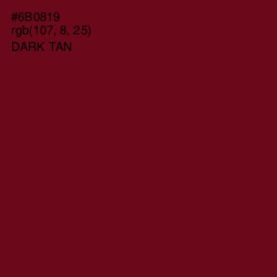 #6B0819 - Dark Tan Color Image