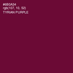 #6B0A34 - Tyrian Purple Color Image