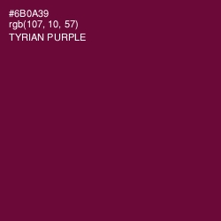 #6B0A39 - Tyrian Purple Color Image