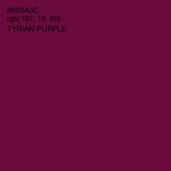 #6B0A3C - Tyrian Purple Color Image