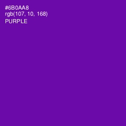 #6B0AA8 - Purple Color Image