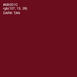 #6B0D1C - Dark Tan Color Image