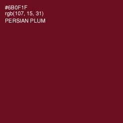 #6B0F1F - Persian Plum Color Image