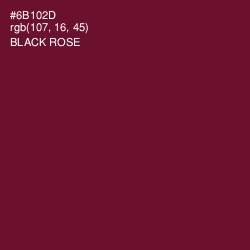 #6B102D - Black Rose Color Image