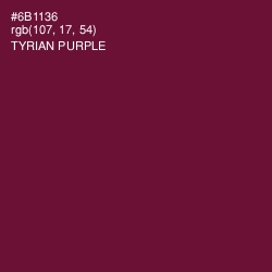 #6B1136 - Tyrian Purple Color Image