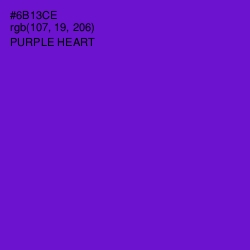 #6B13CE - Purple Heart Color Image
