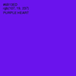 #6B13ED - Purple Heart Color Image