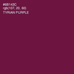 #6B143C - Tyrian Purple Color Image