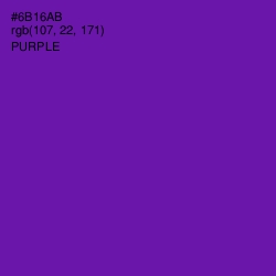 #6B16AB - Purple Color Image