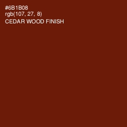 #6B1B08 - Cedar Wood Finish Color Image