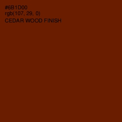 #6B1D00 - Cedar Wood Finish Color Image