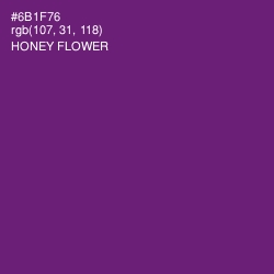 #6B1F76 - Honey Flower Color Image