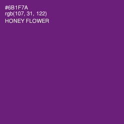 #6B1F7A - Honey Flower Color Image