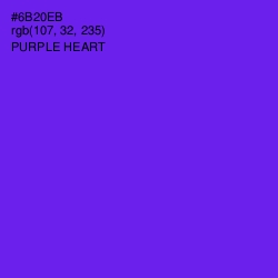 #6B20EB - Purple Heart Color Image