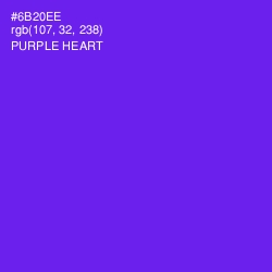 #6B20EE - Purple Heart Color Image