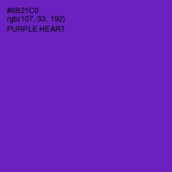 #6B21C0 - Purple Heart Color Image