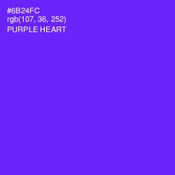 #6B24FC - Purple Heart Color Image