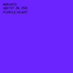 #6B24FD - Purple Heart Color Image