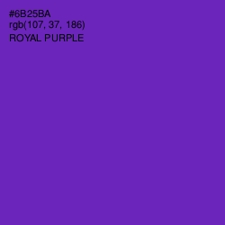 #6B25BA - Royal Purple Color Image