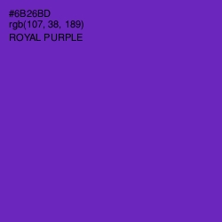 #6B26BD - Royal Purple Color Image