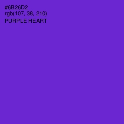 #6B26D2 - Purple Heart Color Image