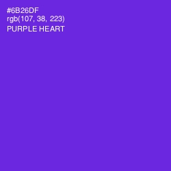 #6B26DF - Purple Heart Color Image