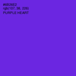 #6B26E2 - Purple Heart Color Image