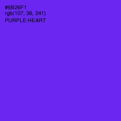 #6B26F1 - Purple Heart Color Image