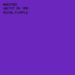 #6B27BD - Royal Purple Color Image