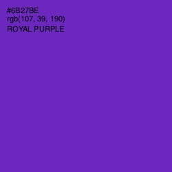 #6B27BE - Royal Purple Color Image