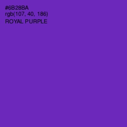 #6B28BA - Royal Purple Color Image