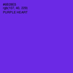 #6B28E5 - Purple Heart Color Image