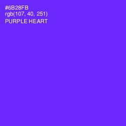 #6B28FB - Purple Heart Color Image