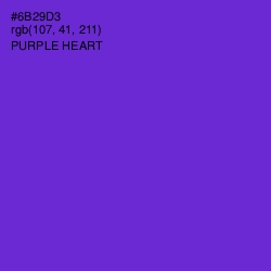 #6B29D3 - Purple Heart Color Image