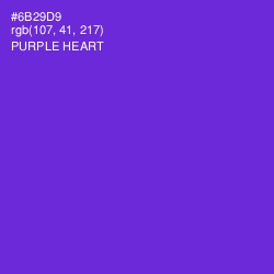 #6B29D9 - Purple Heart Color Image