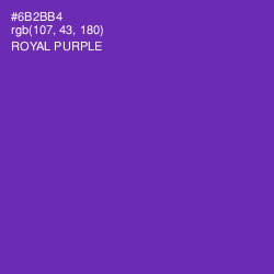 #6B2BB4 - Royal Purple Color Image