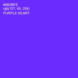 #6B2BFE - Purple Heart Color Image