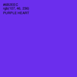 #6B2EEC - Purple Heart Color Image